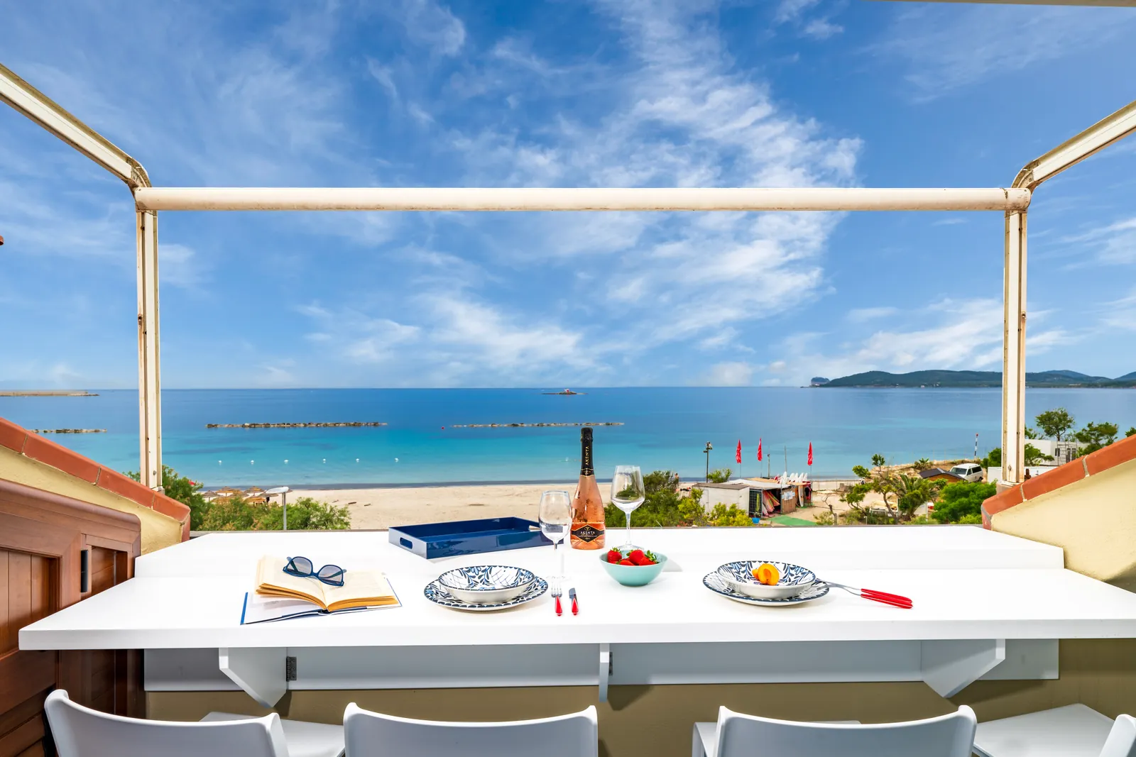 Terrazza vista mare del Lido 113 Loft ad Alghero